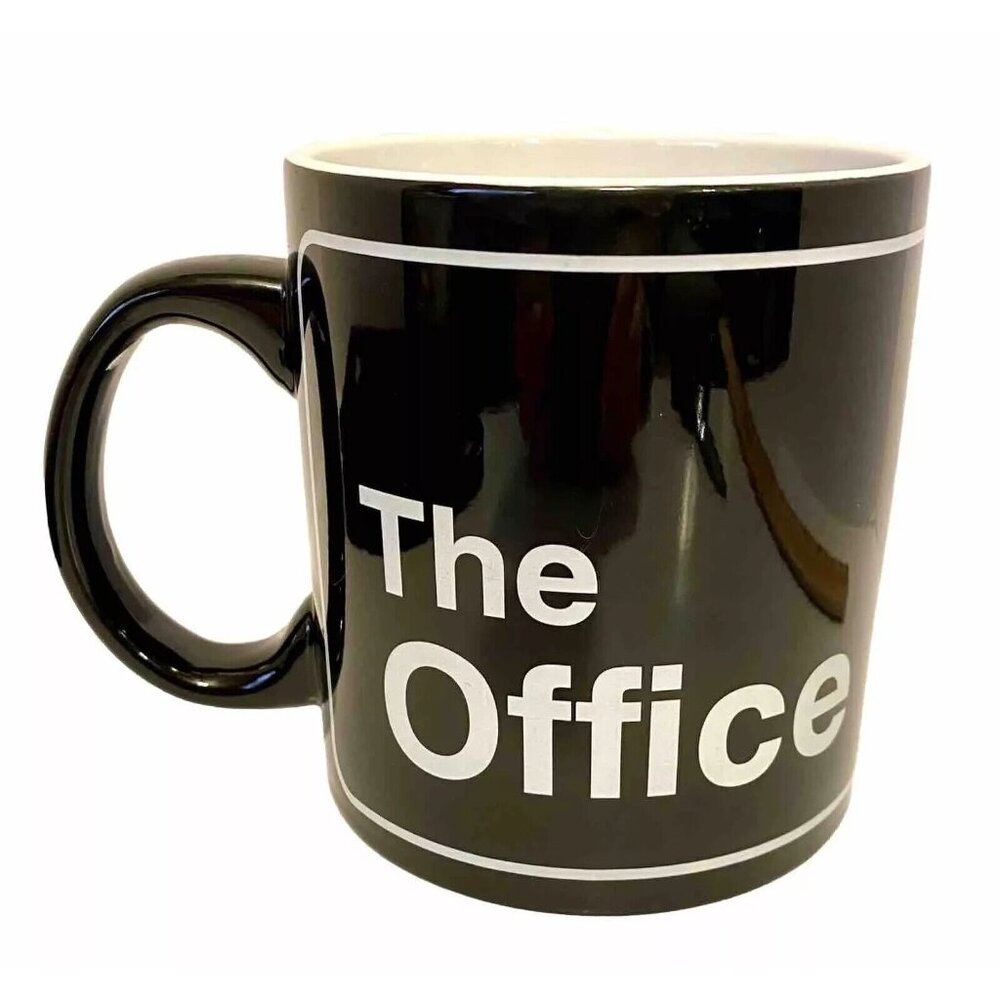 NCB Black The Office Coffee Tea Mug 20 oz ceramic NEW microwace safe